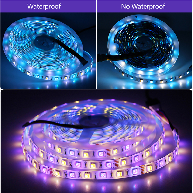 DC12V 16.4ft/5M SMD5050 RGB+CCT LED Strip Light Kit, With 28Key RF Remote Controller,60LEDs/M, Color Changing LED Strip Light DC12V 16.4ft/5M SMD5050 RGB+CCT LED Strip Light Kit, With 28Key RF Remote Controller,60LEDs/M, Color Changing LED Strip Light